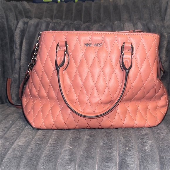 Nine West Handbags - Nine West Dusty Rose Quilted Satchel